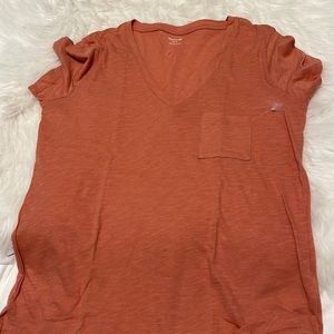 Madewell shirt coral with pocket